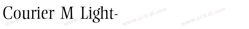 Courier M Light字体转换
